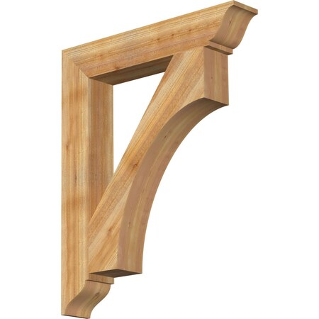 Ekena Millwork Westlake Traditional Rough Sawn Bracket, Western Red Cedar, 6"W x 36"D x 44"H BKT06X36X44WTL01RWR